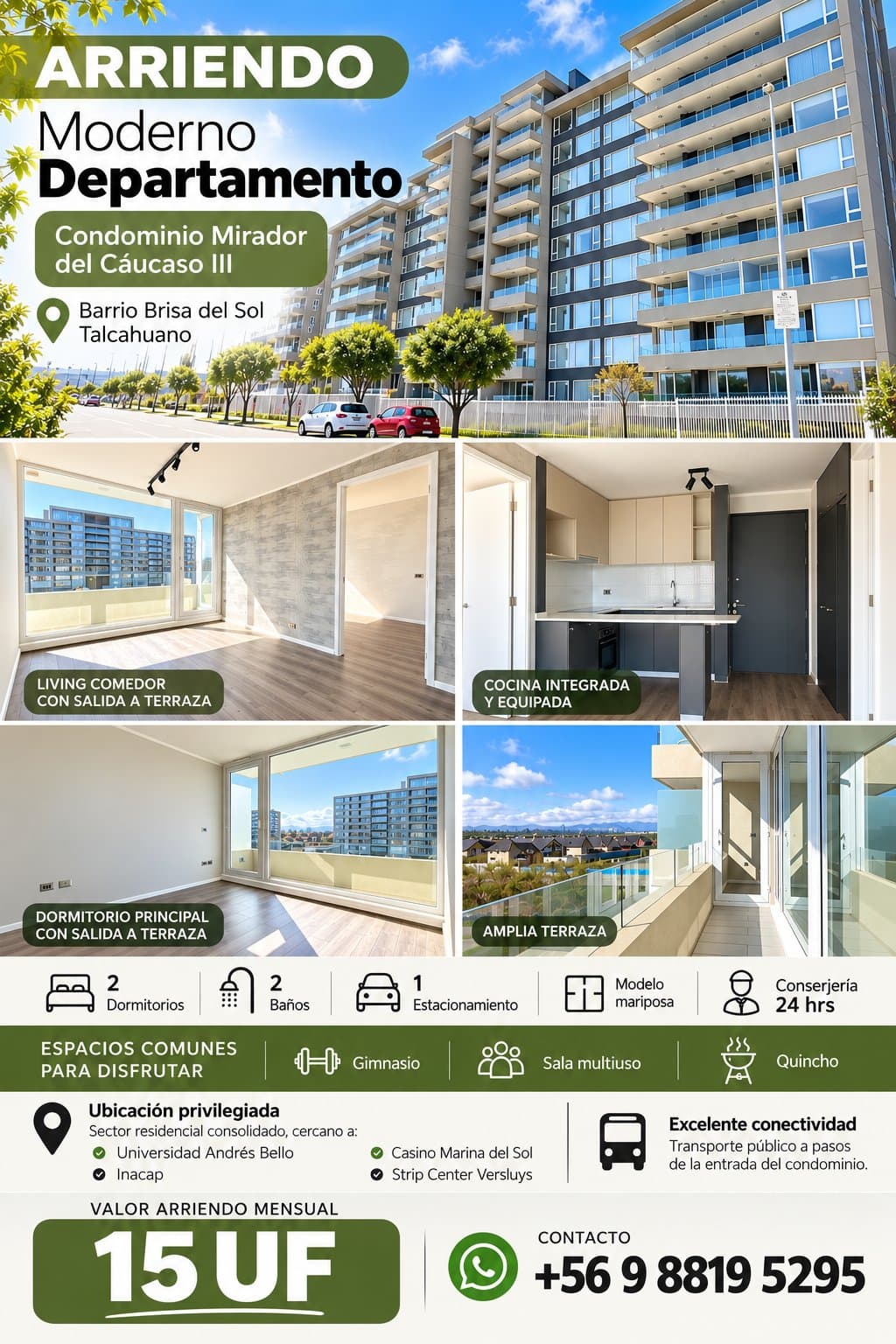 Departamento en arriendo, Talcahuano