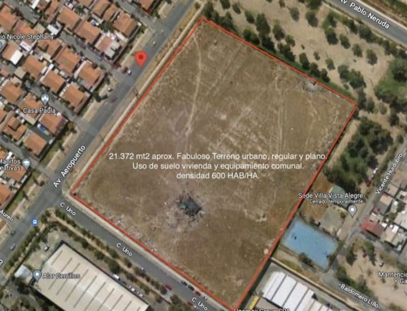 Terreno en venta, Cerrillos