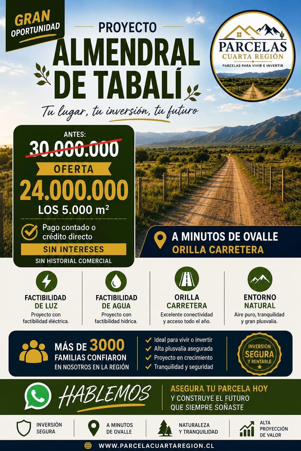 Terreno en Ovalle