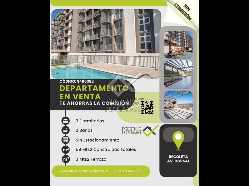 Departamento en Recoleta
