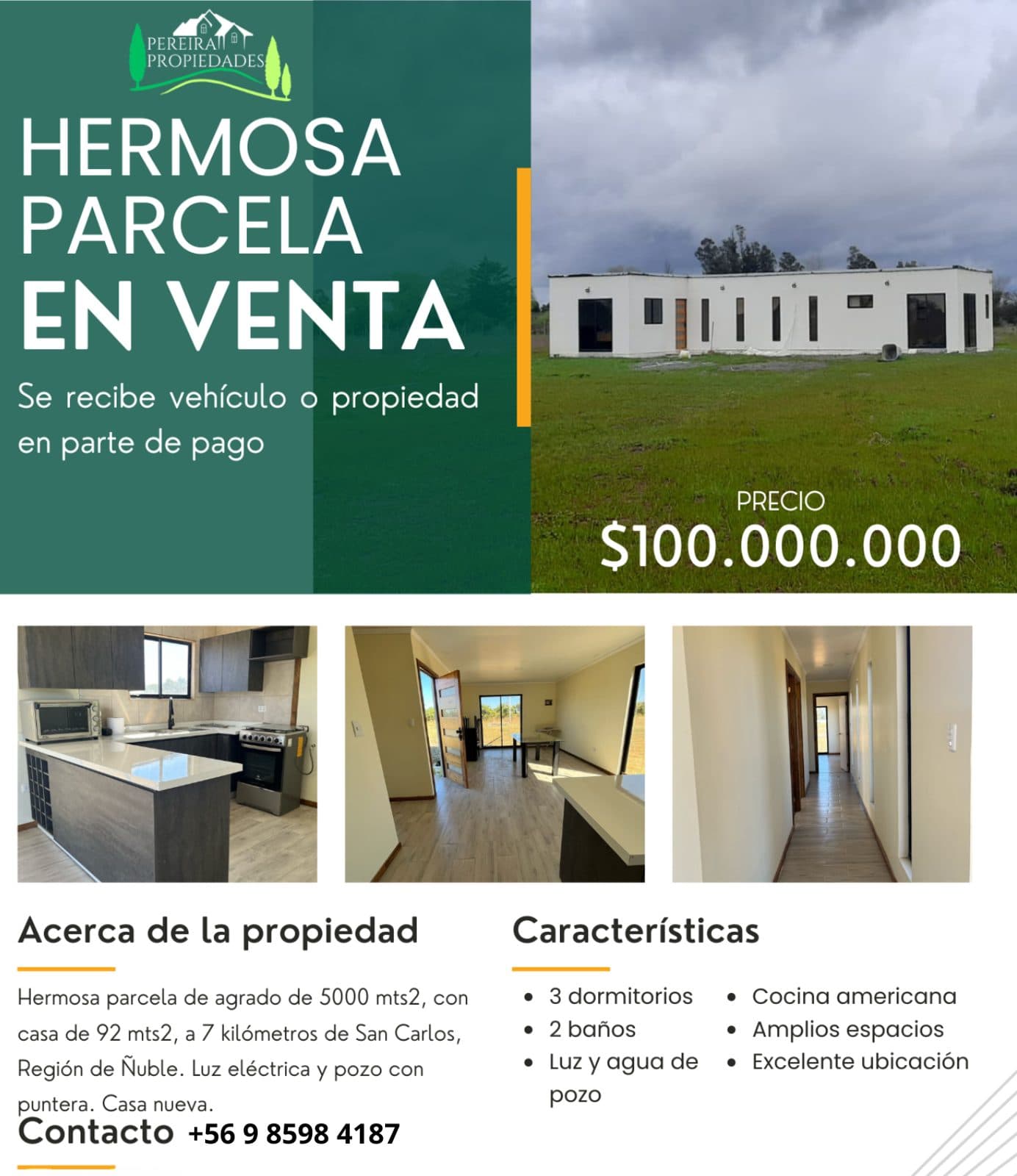 Parcela en venta, San Carlos
