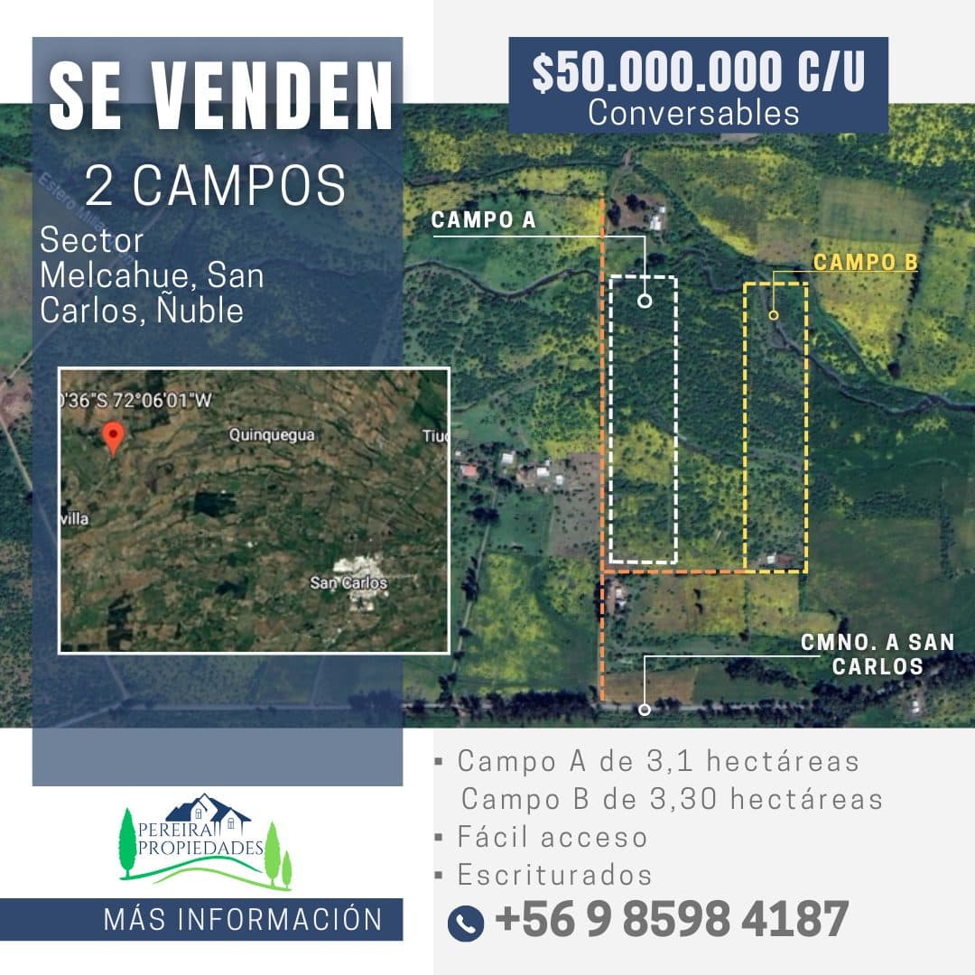 Campo en venta, San Carlos