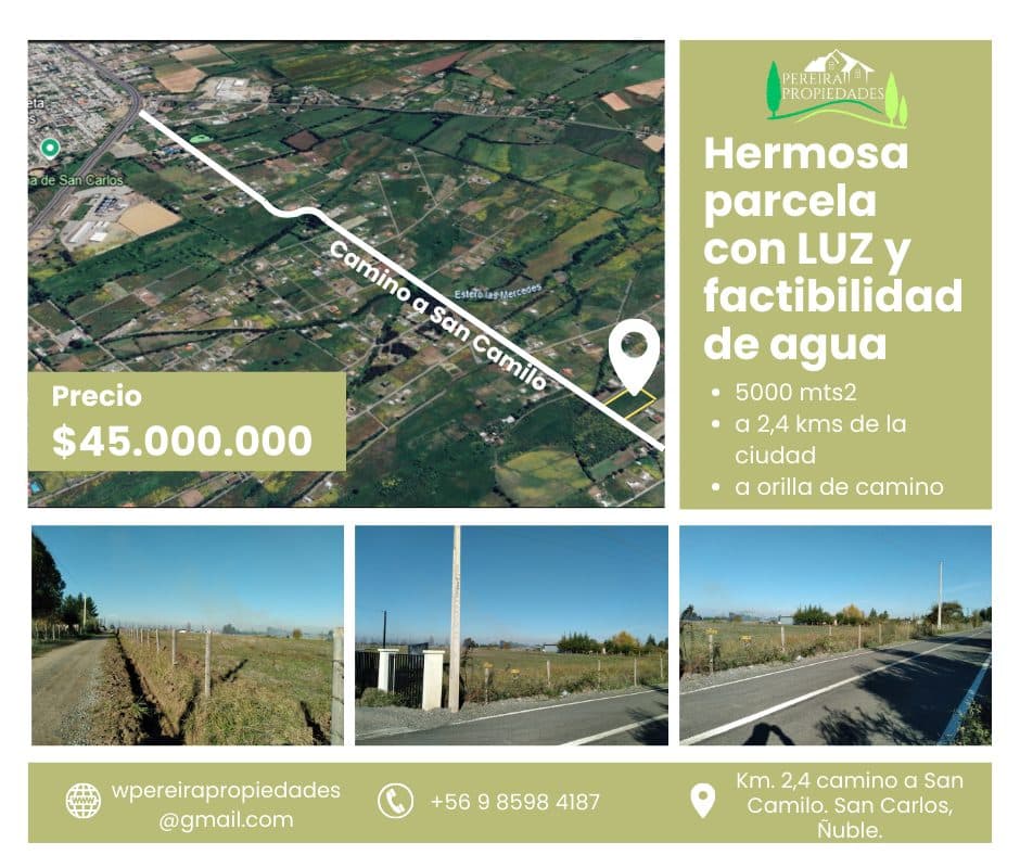 Parcela en venta, San Carlos