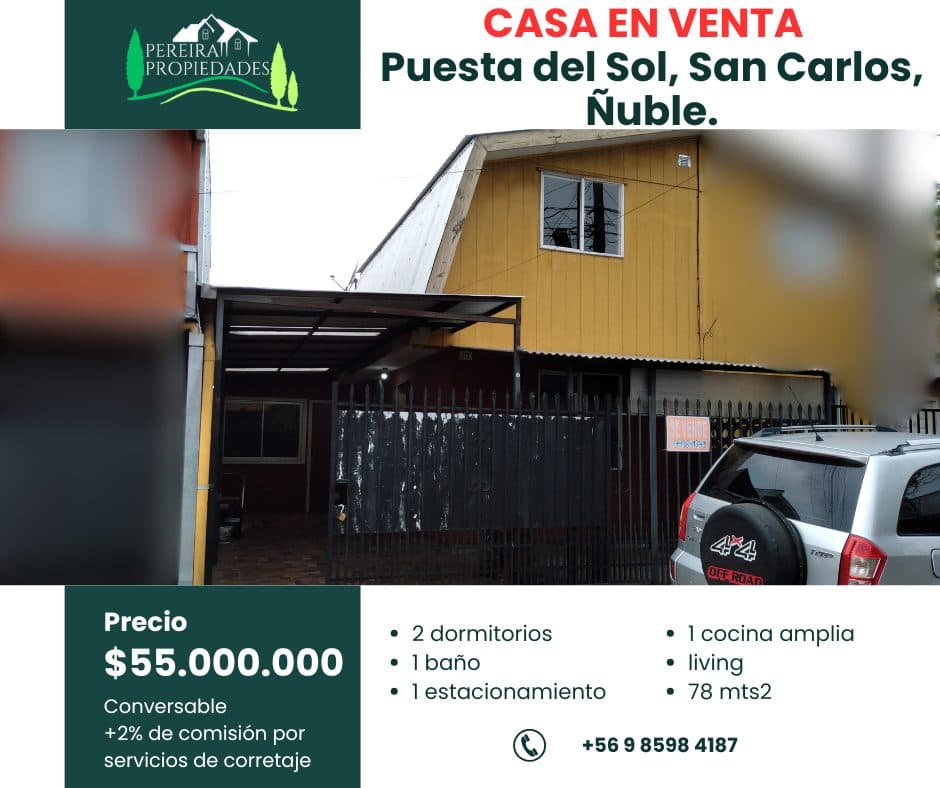 Casa en venta, San Carlos
