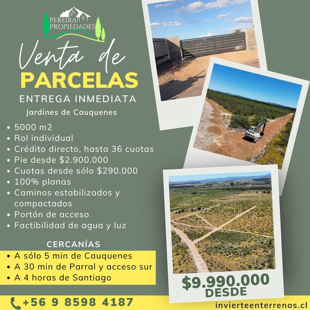 Parcela en venta, Cauquenes