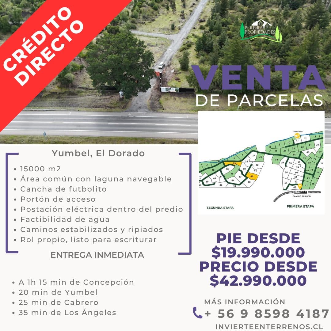 Parcela en venta, Yumbel