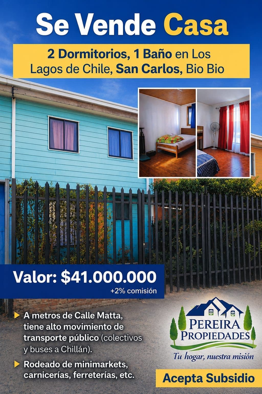 Casa en venta, San Carlos