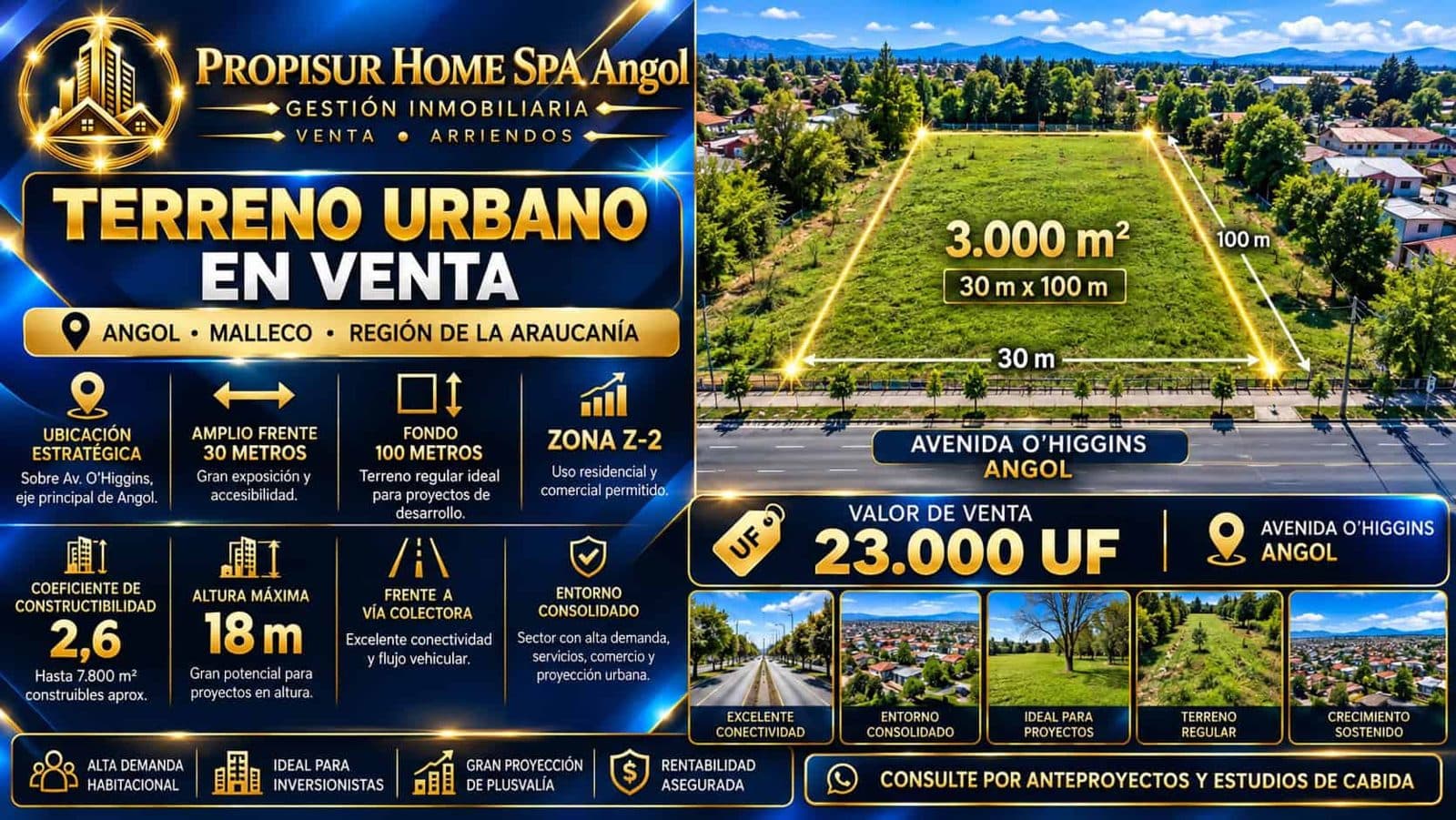 Terreno en Angol